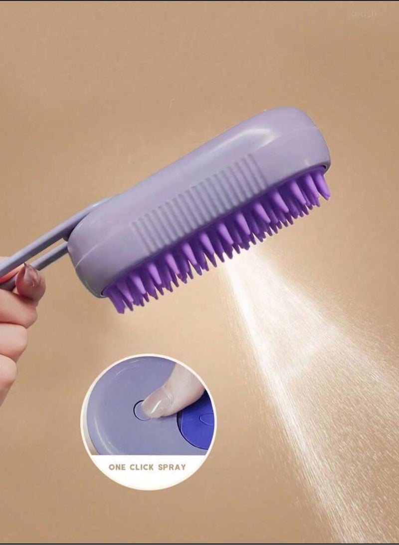 فرشاة بخارية للقطط، 3 في 1 فرشاة بخارية للقطط، فرشاة بخارية للقطط للتدليك، فرشاة متعددة الوظائف للعناية بالقطط، القضاء على الشعر المتطاير والشعر المتشابك، فرشاة شعر القطط - Image 5